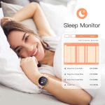 AGPTEK Smart Watch for Women, Smartwatch for Android and iOS Phones IP68 Waterproof Activity Tracker with Full Touch Color Screen Heart Rate Monitor Pedometer Sleep Monitor, Pink - Image 5